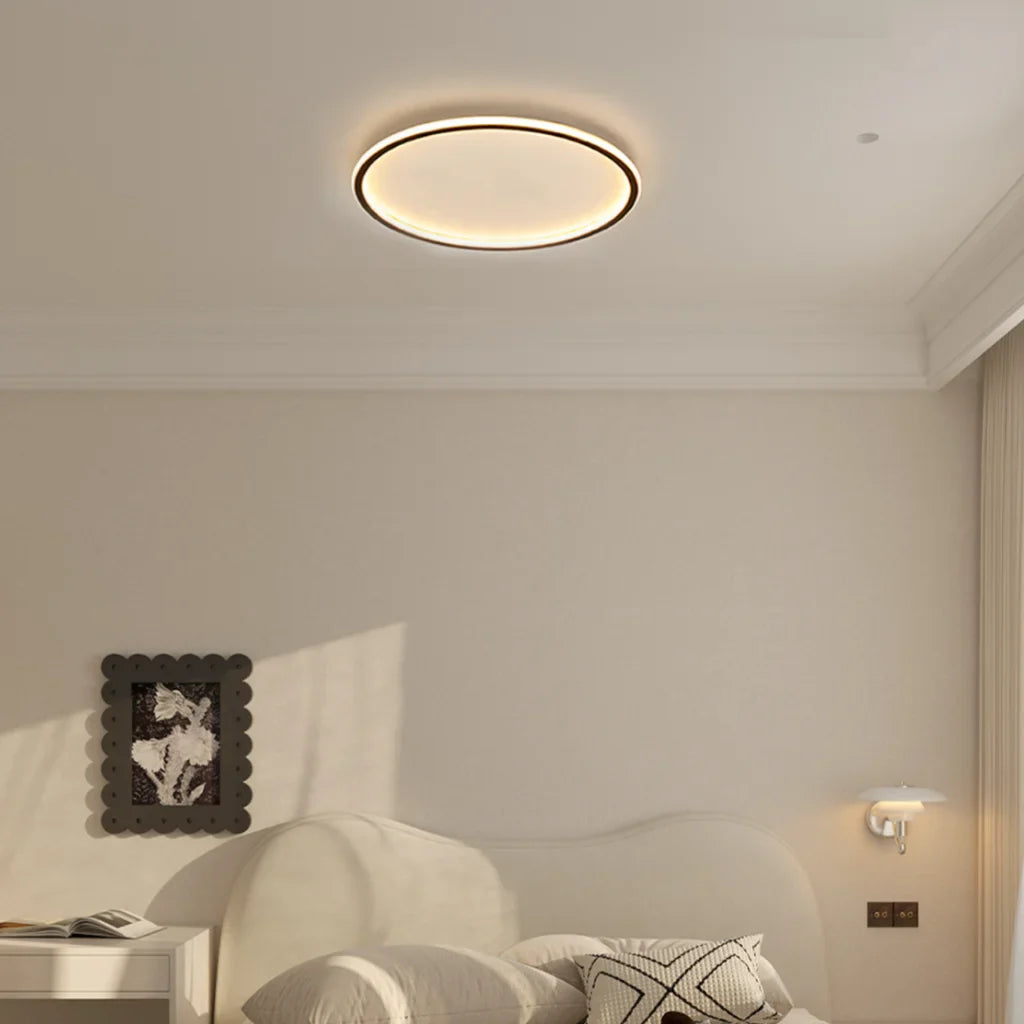 Zev Rund Loftlampe | Moderne Design | Kunstnerisk Silhuet | Premium Metal & Akryl | Tidløse Farver | Perfekt til Enhver Rumstørrelse | Hjem Belysning