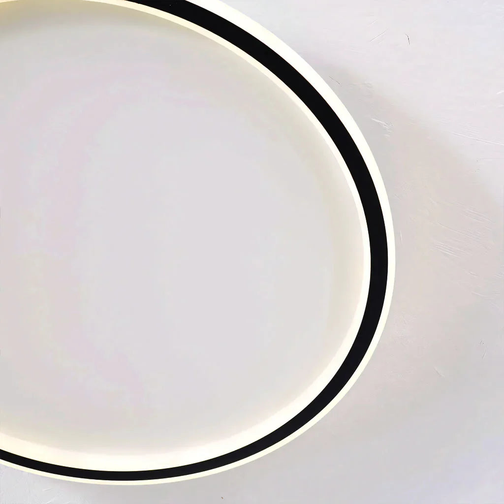 Zev Rund Loftlampe | Moderne Design | Kunstnerisk Silhuet | Premium Metal & Akryl | Tidløse Farver | Perfekt til Enhver Rumstørrelse | Hjem Belysning