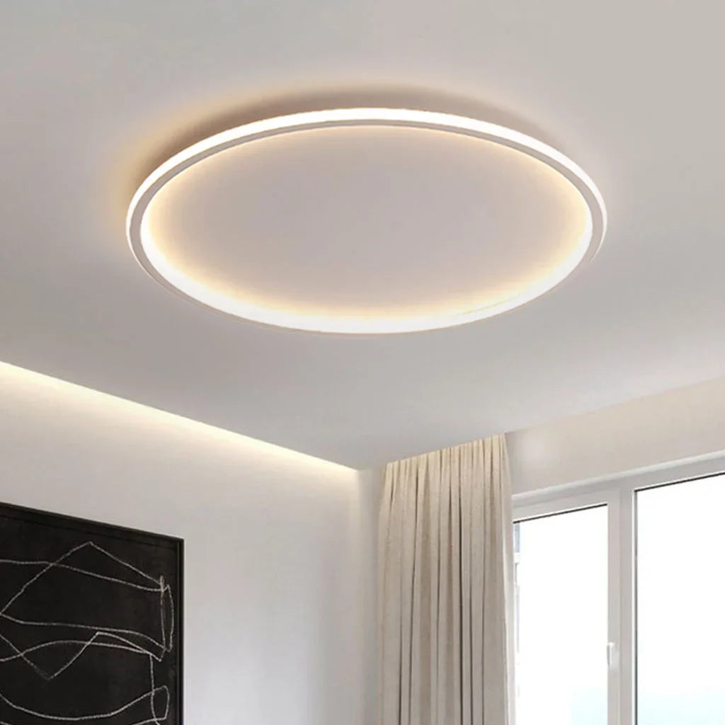 Zev Rund Loftlampe | Moderne Design | Kunstnerisk Silhuet | Premium Metal & Akryl | Tidløse Farver | Perfekt til Enhver Rumstørrelse | Hjem Belysning