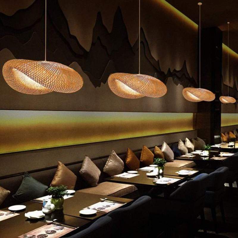 ZenBamboo | LED Lampe | Bambusmateriale | Moderne | Soveværelsesbelysning | Varm hvid | Naturlig & Mørk bambus | Stilfuldt design | Miljøvenlig