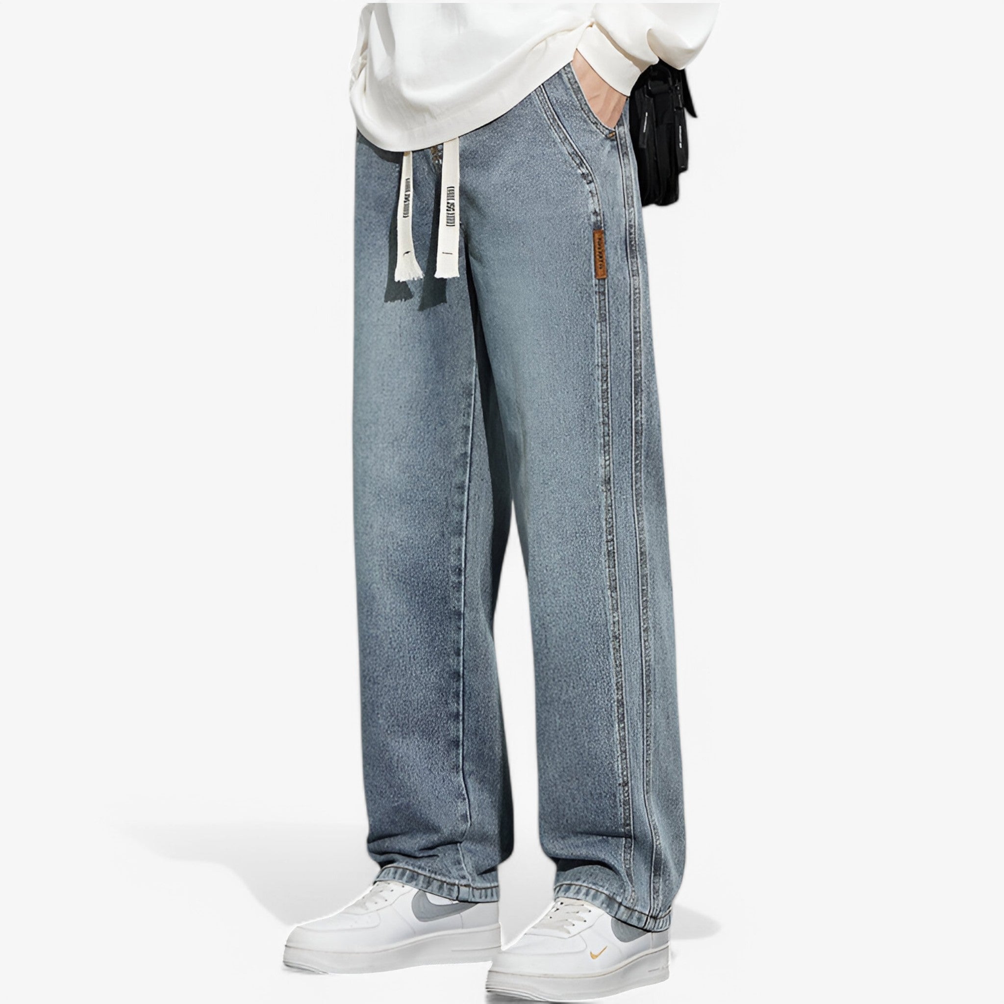 Jace | Denimbukser med brede ben - Trendy og