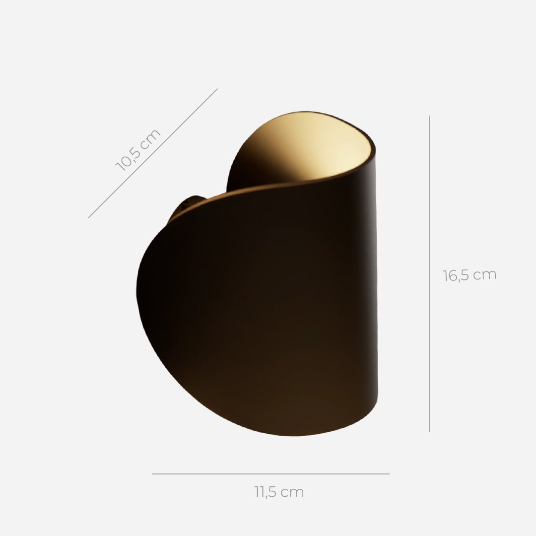 Luminoir | Drej- og Vippelig LED Væglampe | Moderne Aluminium | Sort | Energieffektiv Belysning | Indendørs/udendørs | IP65 | 20x15x10 cm | 1,2