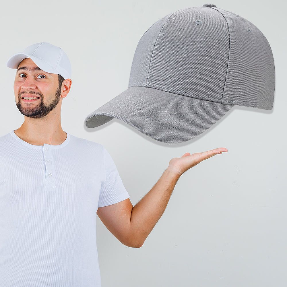 Caps / Baseball Kasket ensfarvet til mand/kvinde - i mange