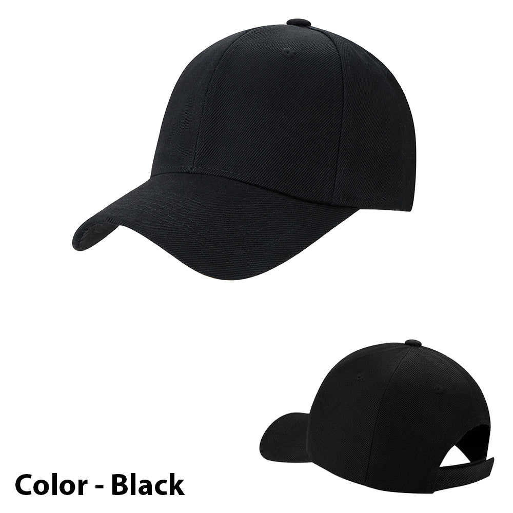 Caps / Baseball Kasket ensfarvet til mand/kvinde - i mange