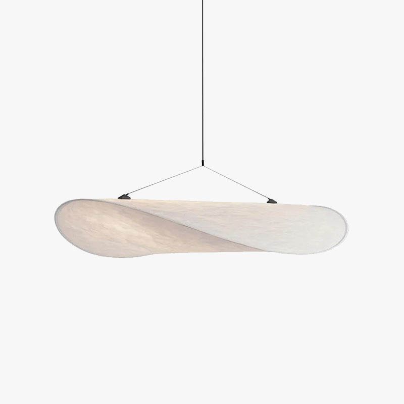LunaLux LED loftslampe | Moderne design | Højkvalitets metal | Hvid kunstsilke finish | Til soveværelse | Spisestue | Stue | Energieffektiv | 40 cm