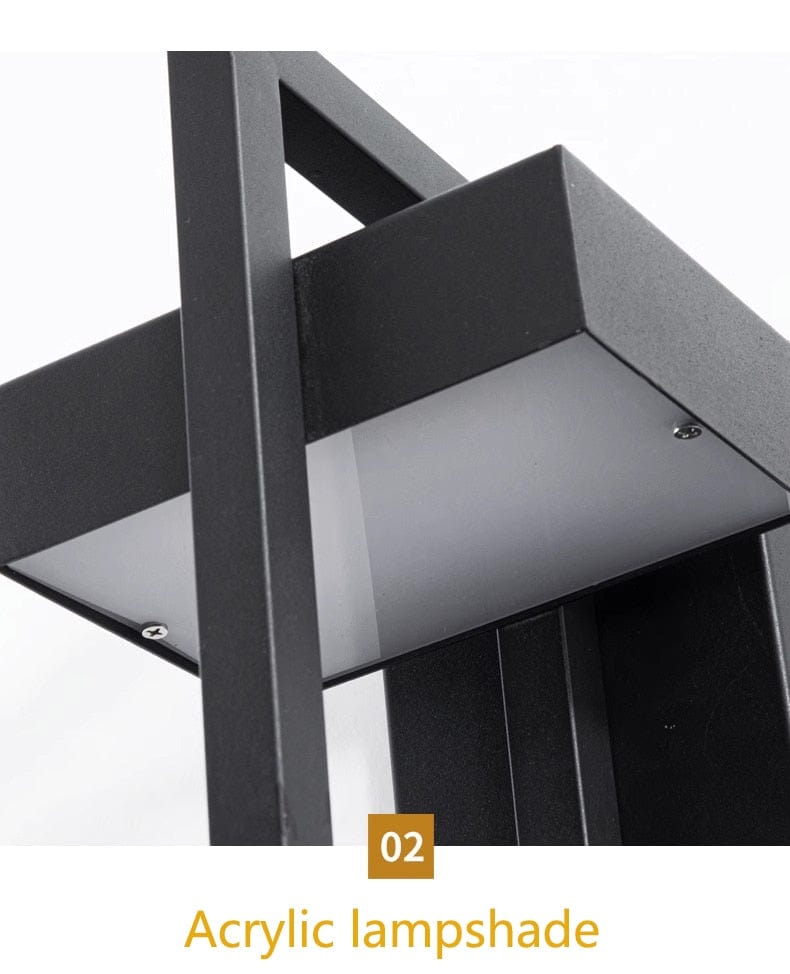 Twilight Dex | Vejrbestandig Udendørs Vægbelysning | Rustfrit Stål & Akryl | Elegant & Moderne Design | Fås i Flere Farver | Ideel Til Bolig &