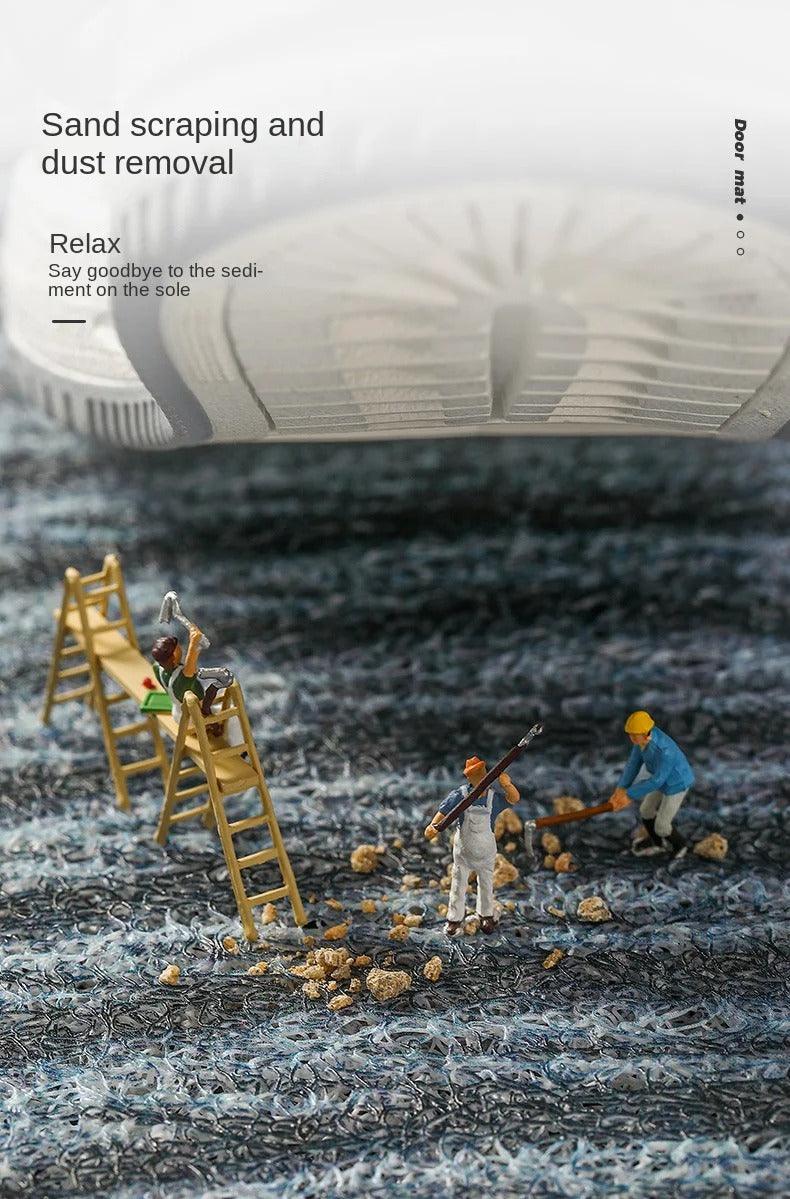 Skridsikker Dørmåtte | Indendørs og Udendørs | Vejrbestandig | Antiglid | Robust og Slidstærk | Gulvbeskyttelse | Let