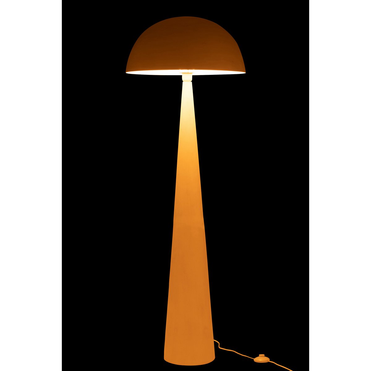 J-Line | Metal Gulvlampe | Svampeformet Design | Mat Hvid Finish | 148 cmH | Elegant & Moderne | Bredde 50,5 cm | Holdbar Kvalitet | Dekorativt &