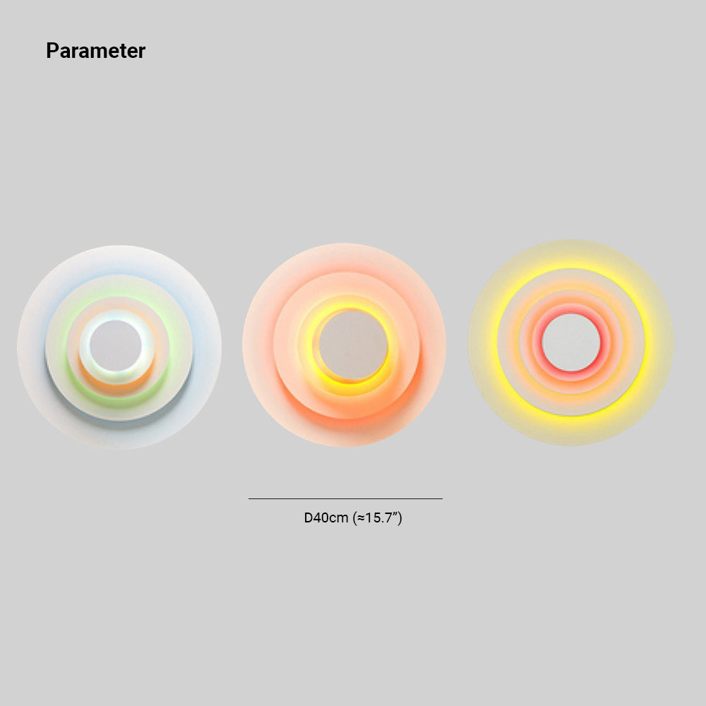 Morandi Design LED Væglampe | Moderne Metal | Pink, Blå, Gul | Stue & Spisestue | 18W | IP20 | Indendørs Brug | Varm Hvid