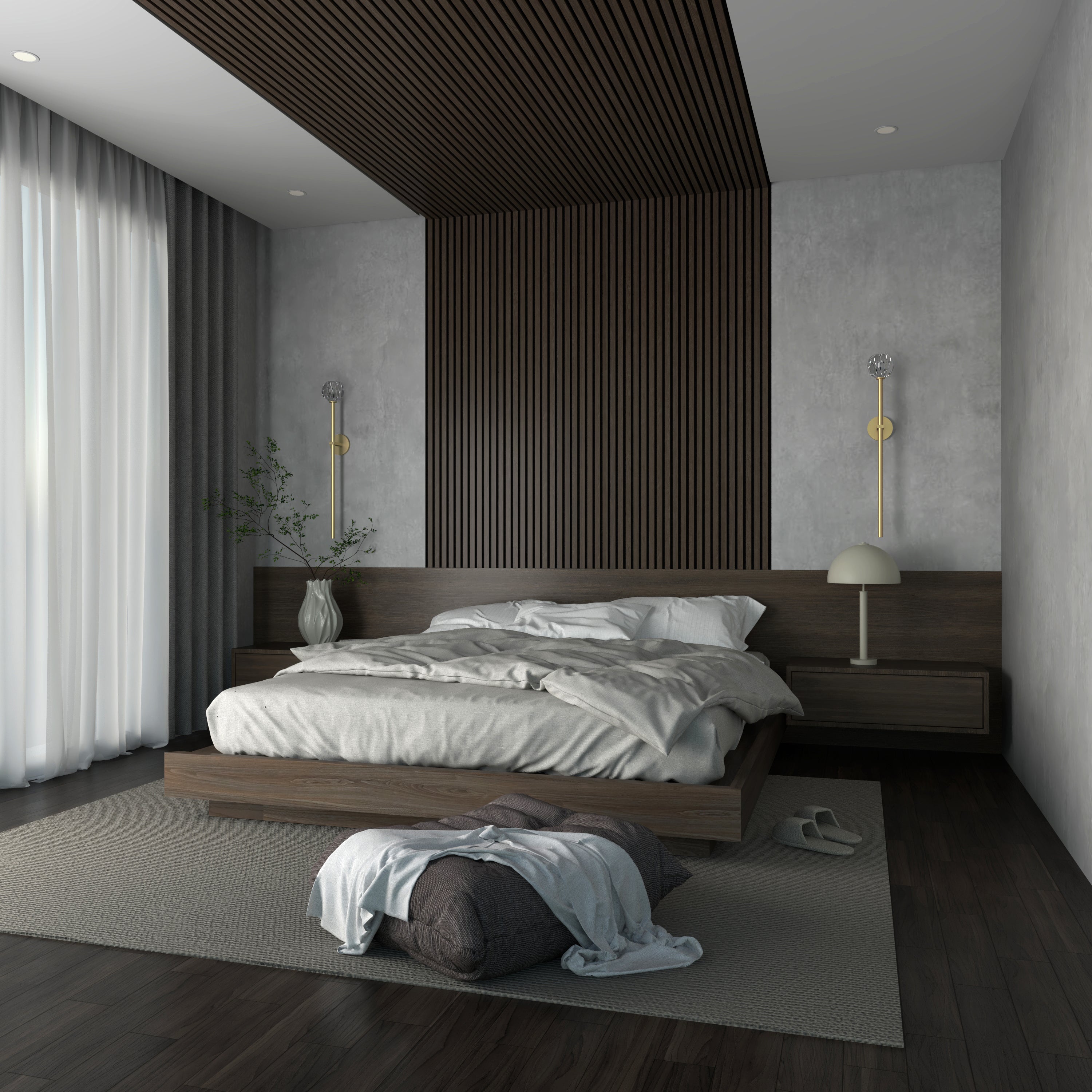 Lux Væglampe | Moderne Vægbelysning i Jern og Krystal | Fastnet Strøm | Højde 71 cm | G9 Pære | UL-certificeret | Sort, Guld, Sølv | 3000K Varm Lys