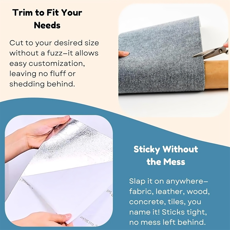 ClawSafe Selvklæbende Fibermåtte | Effektiv Møbelbeskyttelse | Katteelastik i Forskellige Størrelser | Nem Installation | Tilfredsstil Din Kats