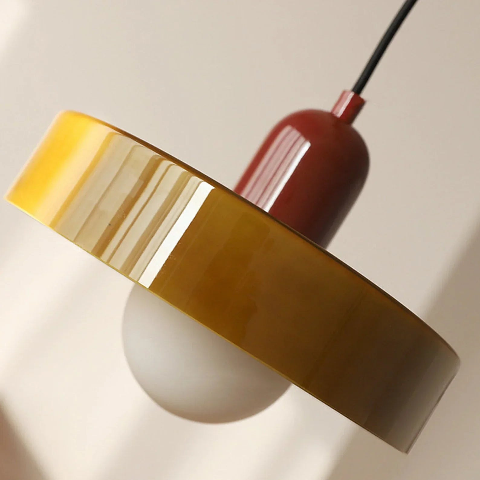 Artistic Ceiling Light | Colored Glass Design | Adjustable Hanging | Modern Home Decor Lighting