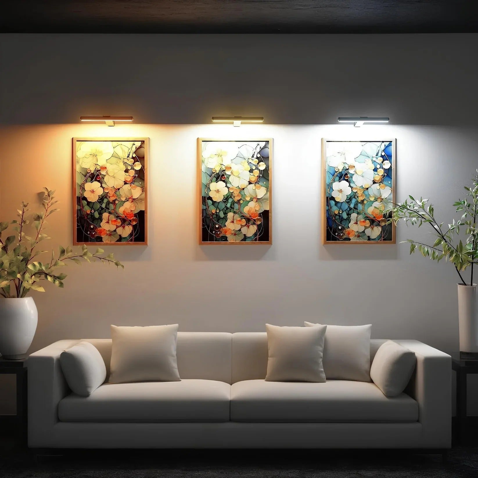 ArtGlow Pro LED Picture Light | Wireless Adjustable Wall Lamp | Rechargeable Dimmable with Remote