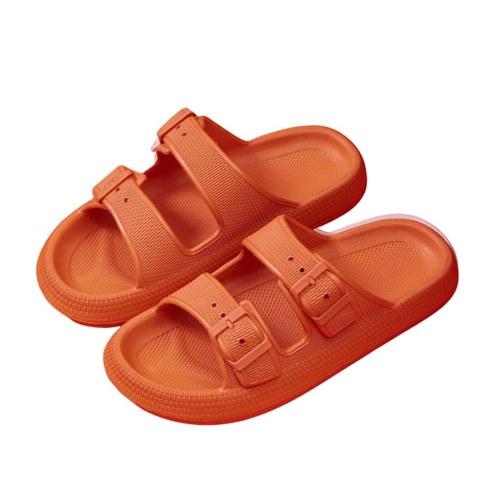 Slippers / Tøfler m/Spænde - Bløde &amp; Skridsikre i flere flotte farver (kendt som Happy