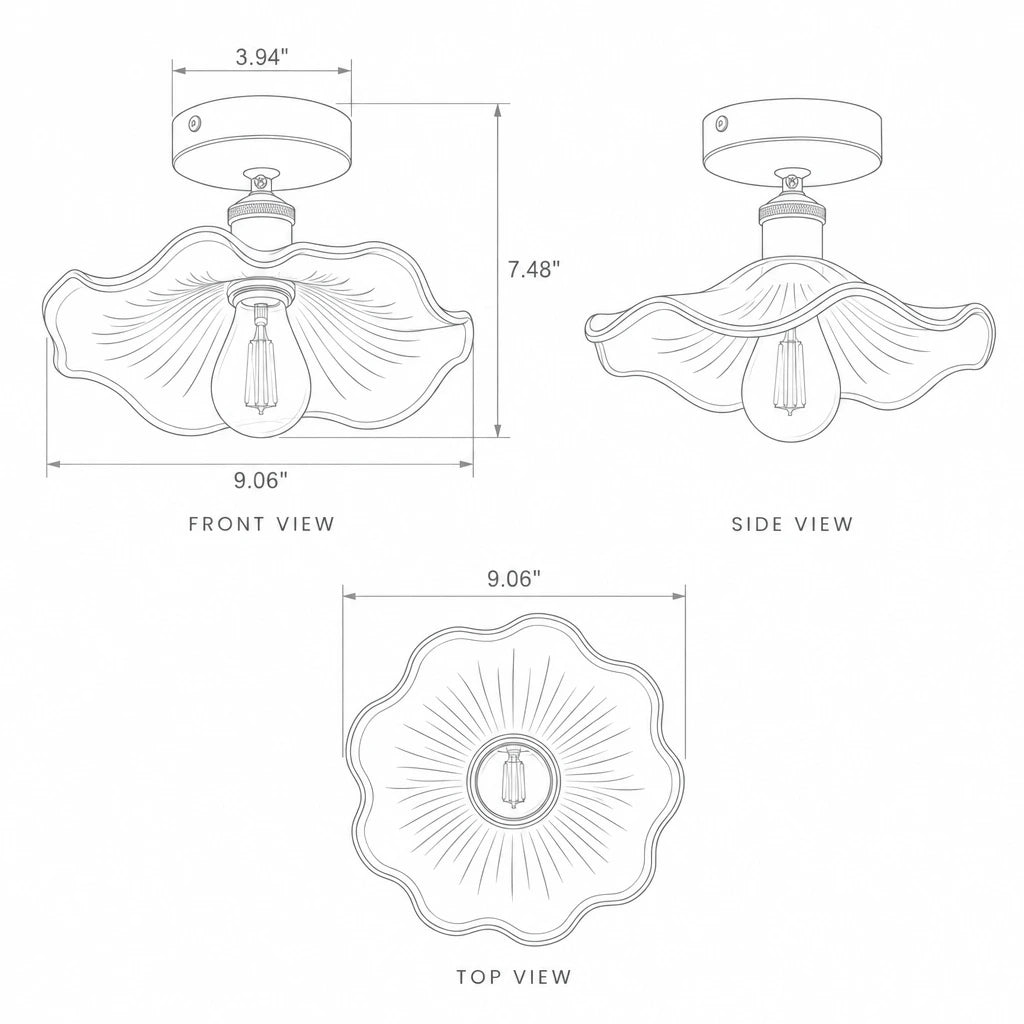 Calla | Glass Ceiling Light