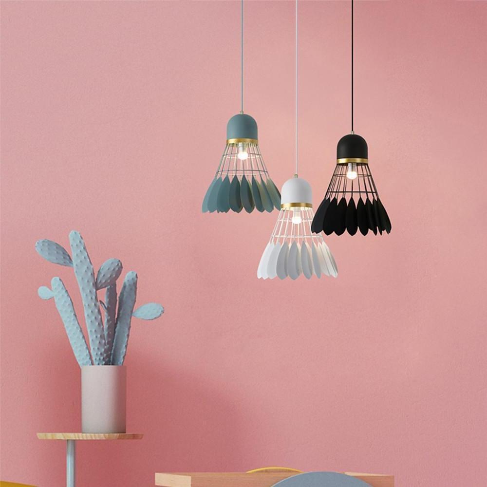 Industrielt Geometrisk Hængelampe | Moderne Design | Metal | Justerbar Kædelængde | 1-Lyspære | E26/E27 Fitting | 60W | Lakeret Finish | Passer til