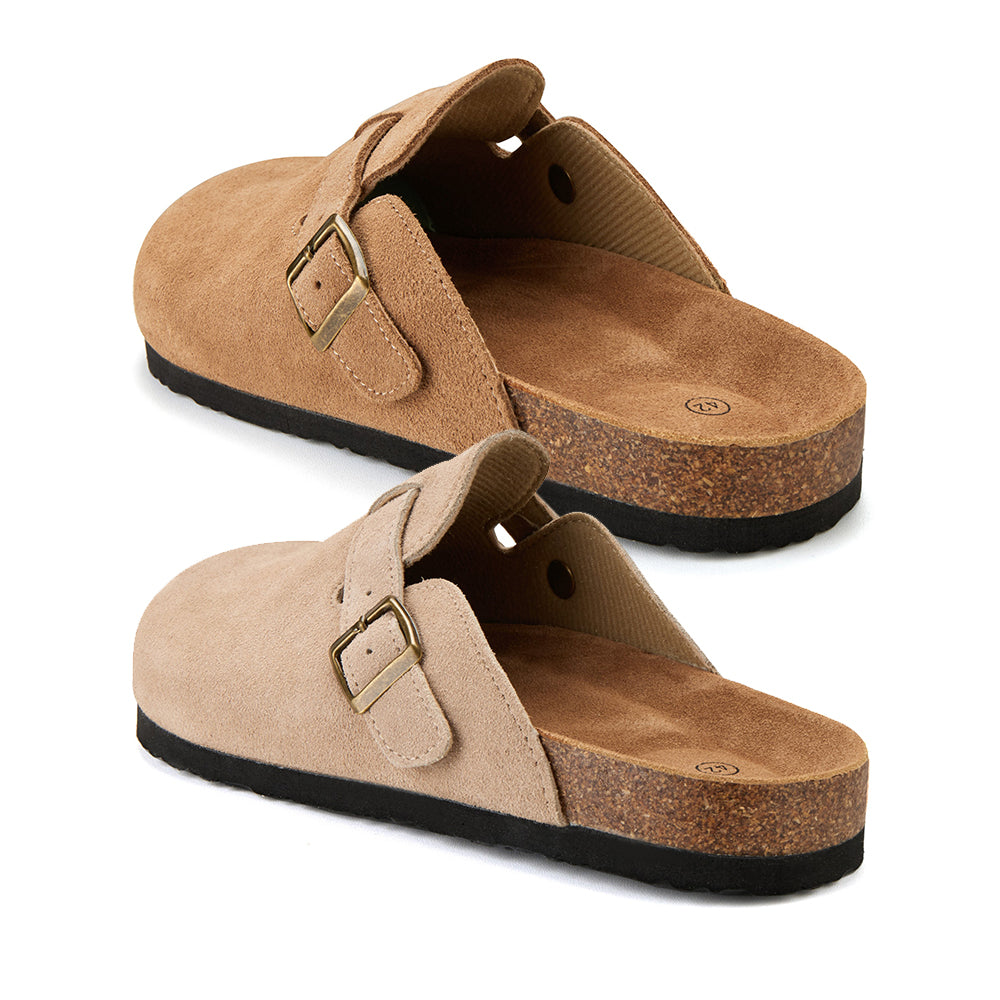 Komfort og stil i ét – Klassiske kork-sandaler med lukket