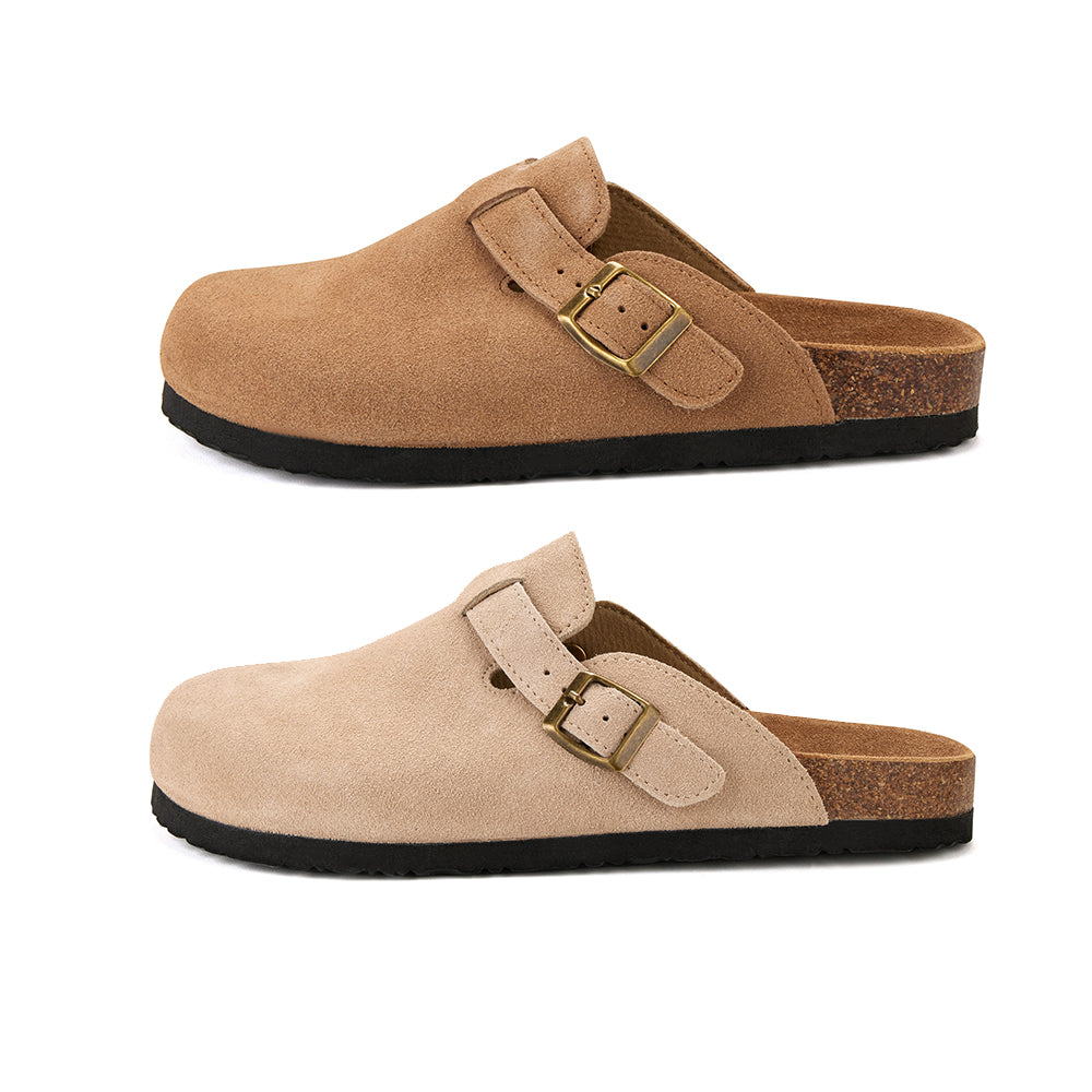 Komfort og stil i ét – Klassiske kork-sandaler med lukket