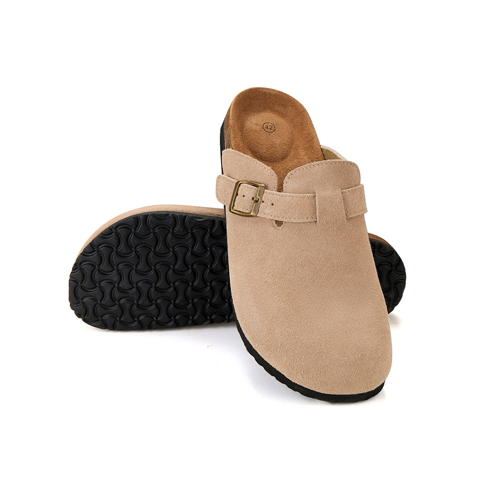 Komfort og stil i ét – Klassiske kork-sandaler med lukket